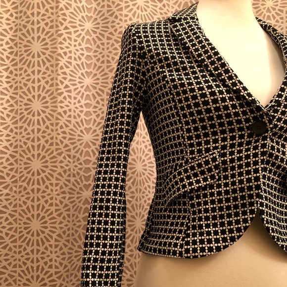 Mosaic & Co Size Small Black & White Jacket Blazer - Picture 3 of 10